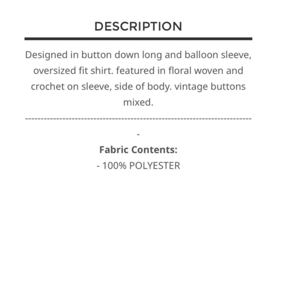 POL button down ruffle sleeve top size large NWOT - Picture 5 of 8